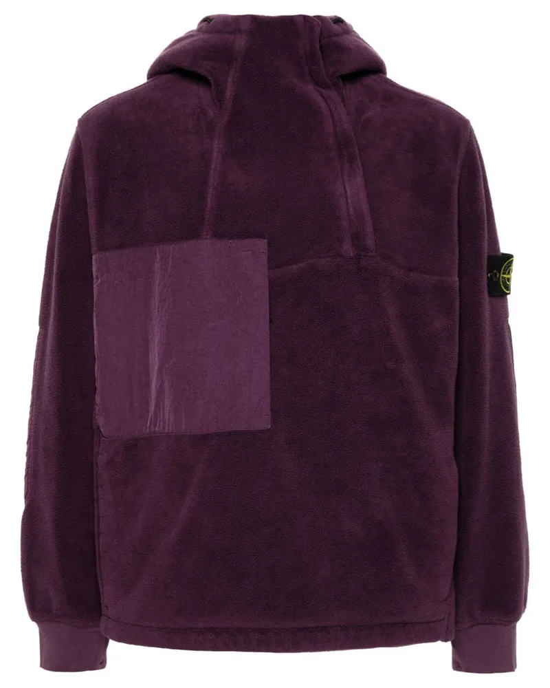 Stone Island Hoodie mit Kompass-Patch Violett