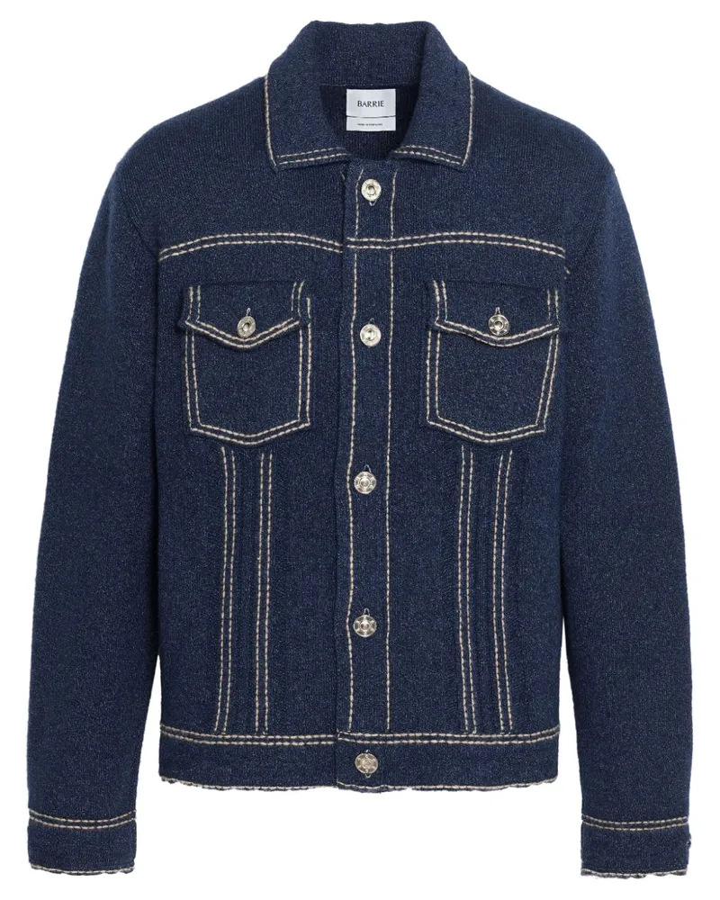 Barrie Gestrickte Jeansjacke - Blau Blau