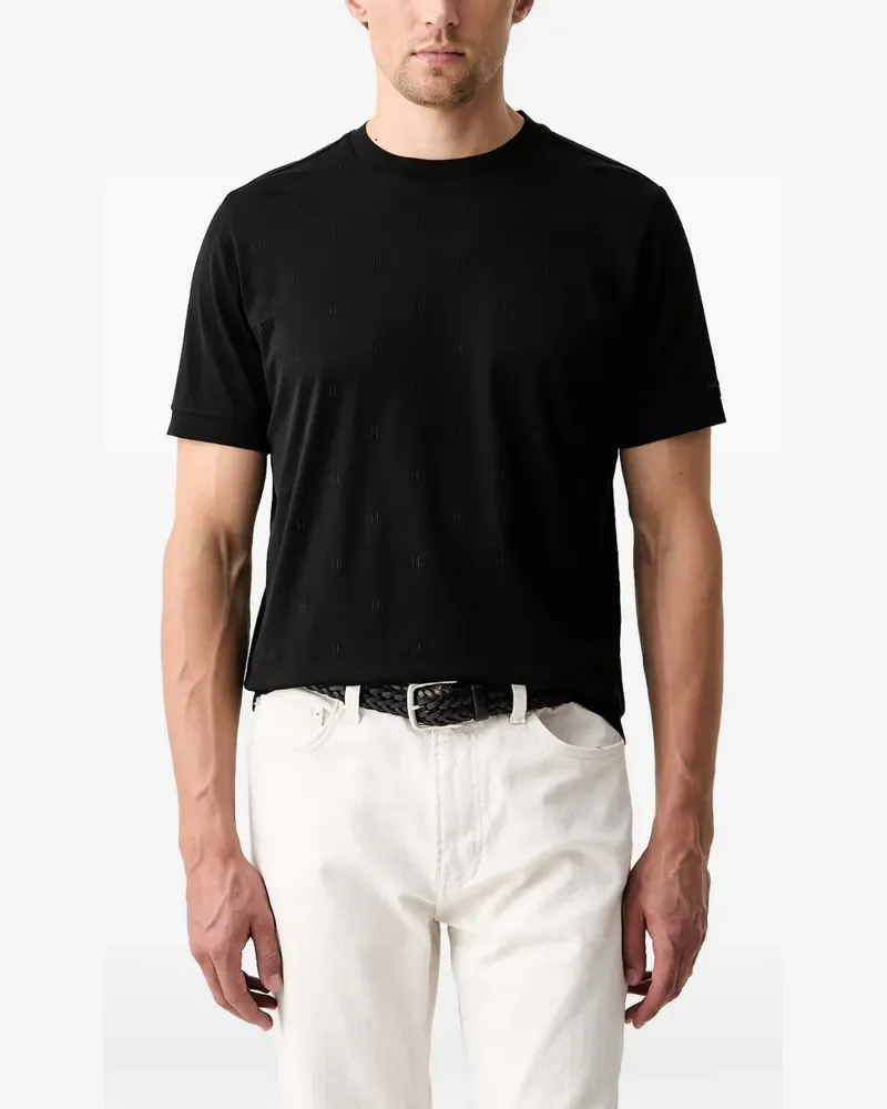 Karl Lagerfeld T-Shirt mit Monogramm-Print - Schwarz Schwarz