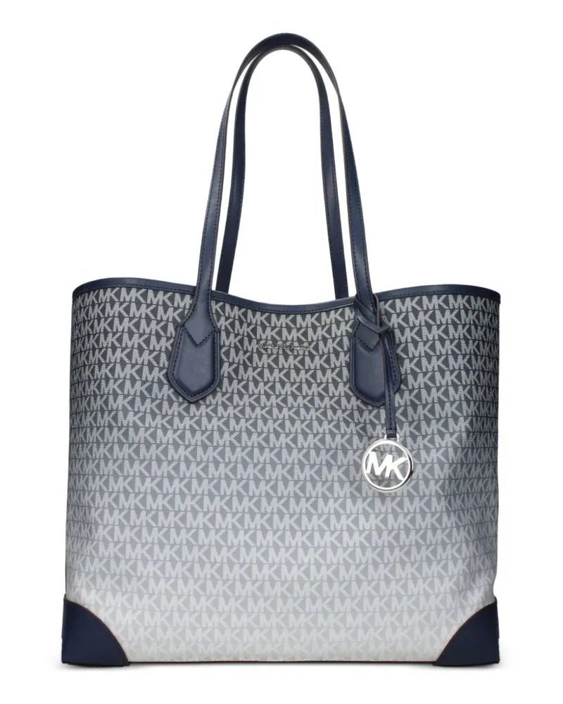Michael Kors large Eva monogram shoulder bag - Blau Blau