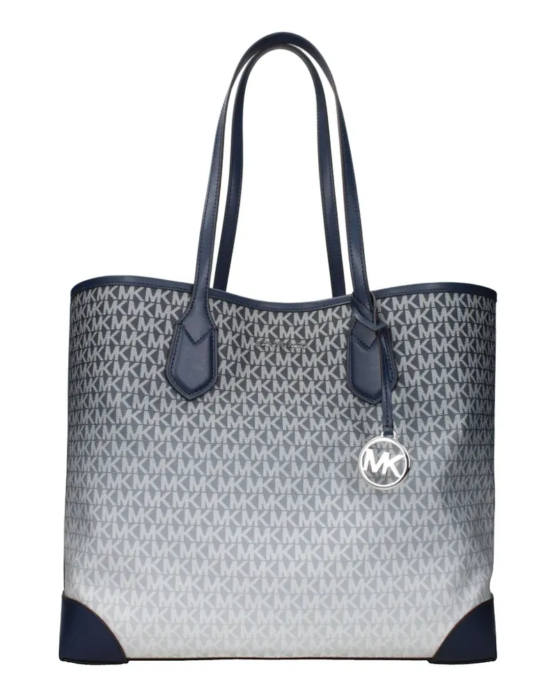 Michael Kors large Eva monogram shoulder bag - Blau Blau
