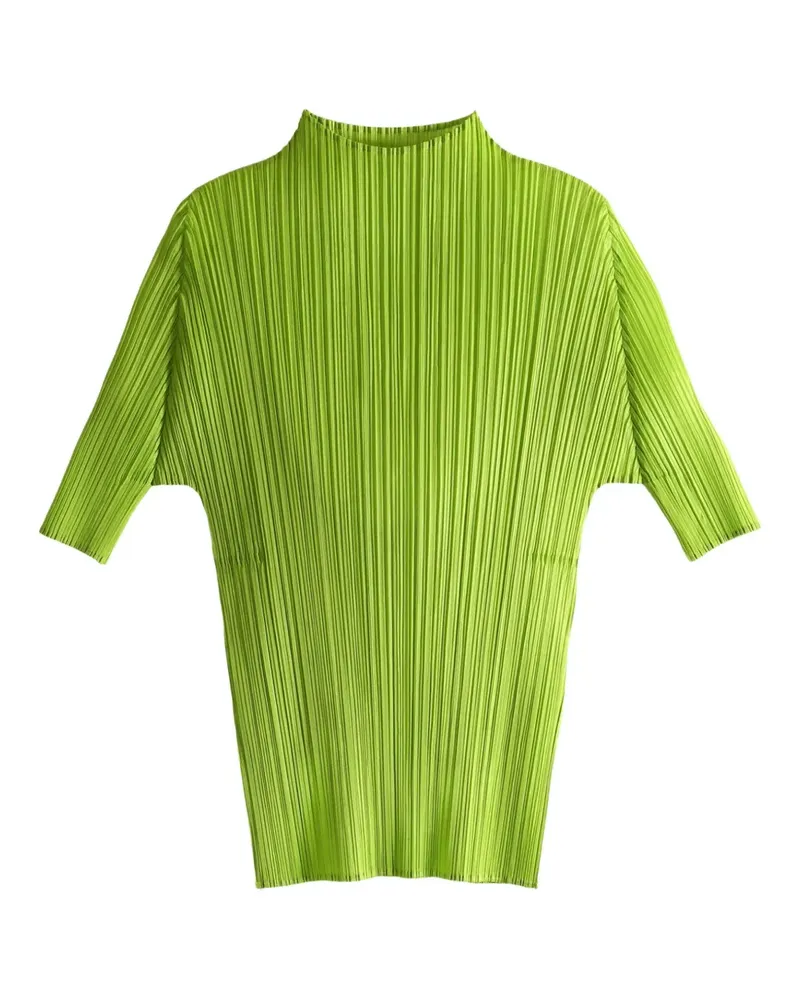 Issey Miyake Lucid Pleats high-neck top - Grün Grün