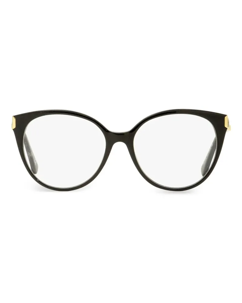 Roberto Cavalli Brille mit ovalem Gestell - Schwarz Schwarz