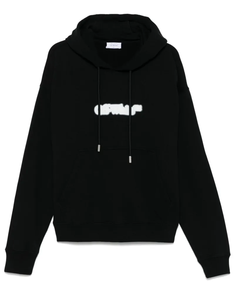 OFF-WHITE Hoodie mit Graffiti-Pfeil - Schwarz Schwarz