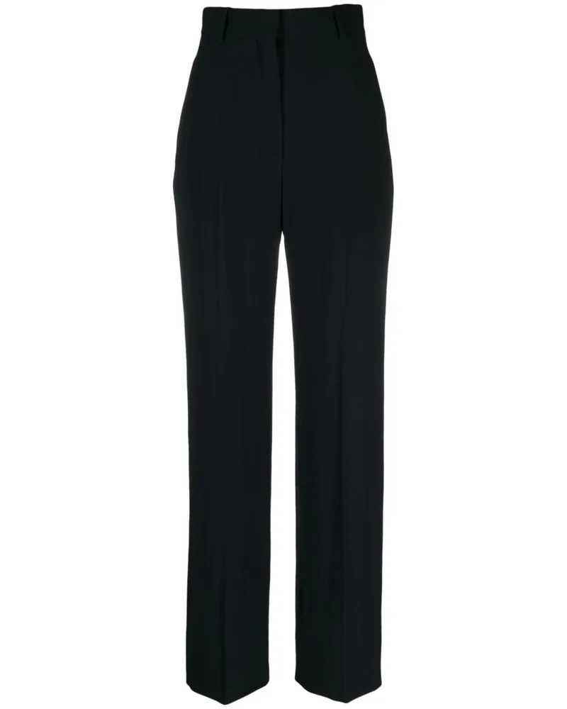 Alexander McQueen High-Waist-Hose mit geradem Bein - Schwarz Schwarz