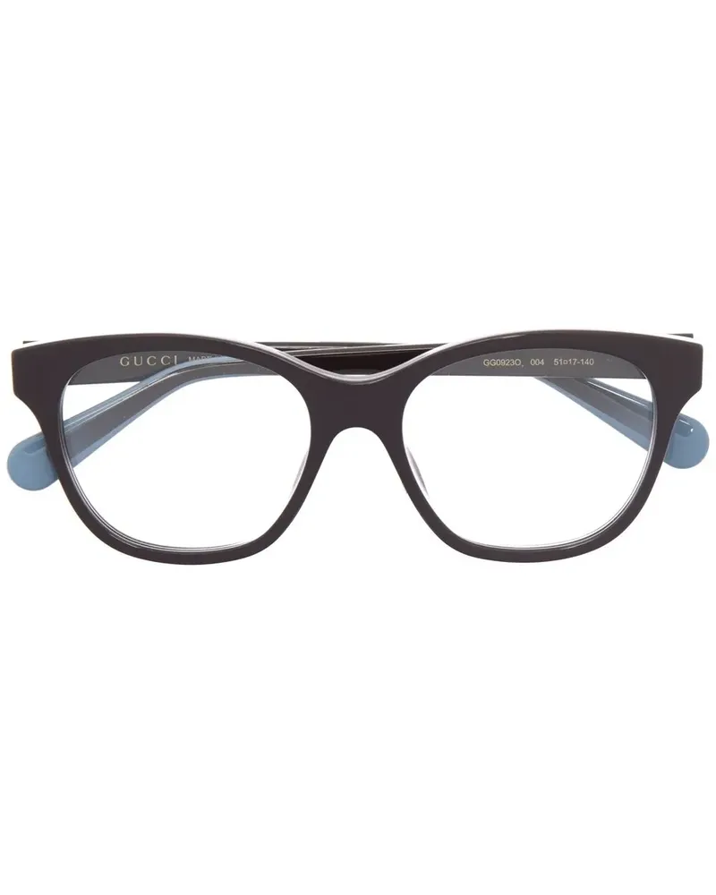 Gucci Brille mit eckigem Gestell - Rot Rot