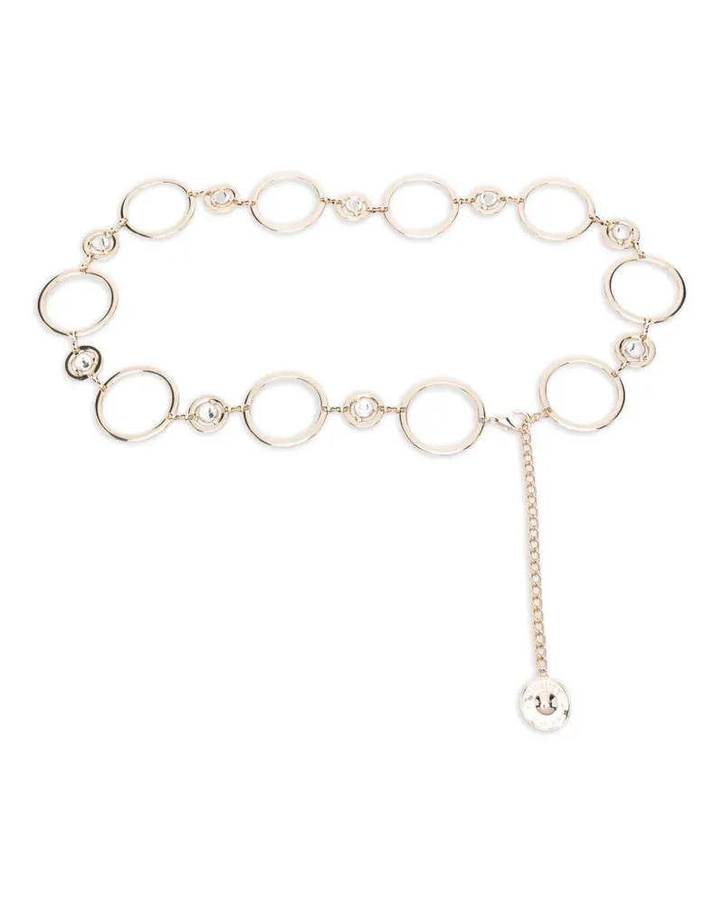 Twin-Set circle-shape embellishment belt - Gold Gold