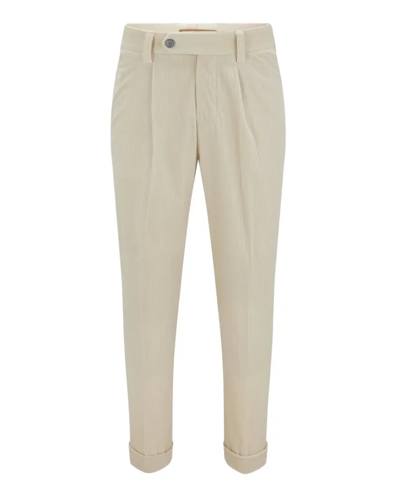 HUGO BOSS corduroy pleated trousers - Nude Nude