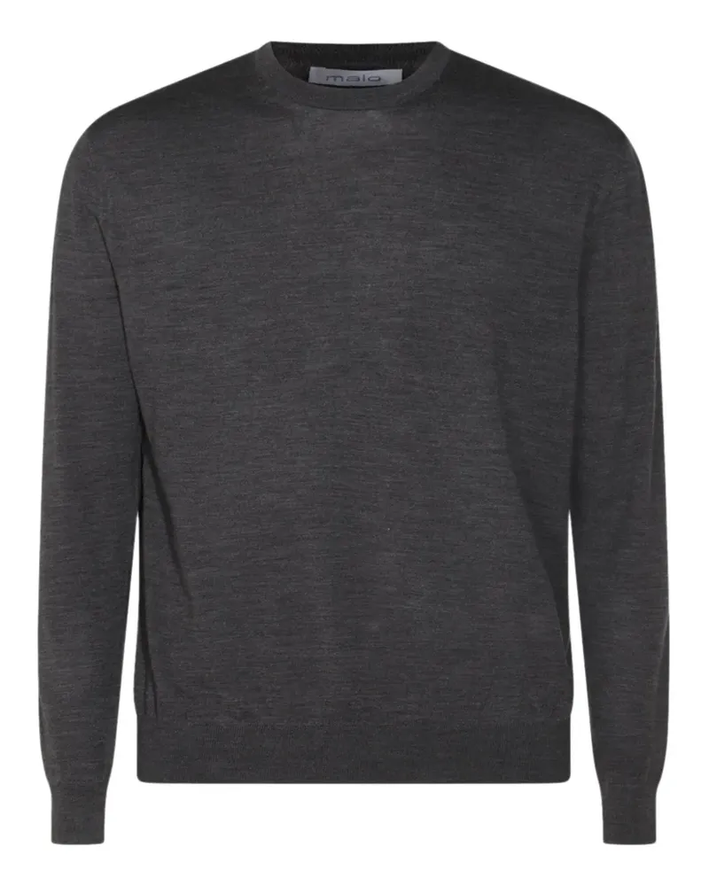 Malo Pullover mit rundem Ausschnitt - Grau Grau