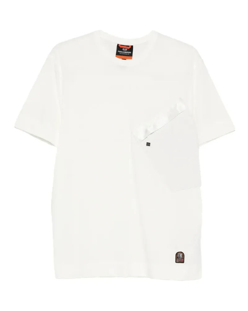 Parajumpers T-Shirt mit Brusttasche - Weiß Weiß