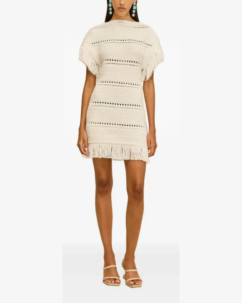 Cult Gaia Maren Strickkleid - Weiß Weiß