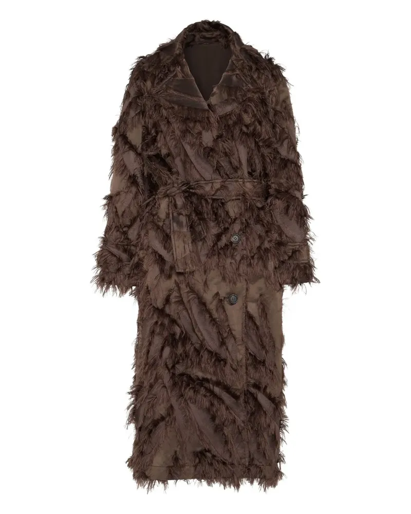 Brunello Cucinelli Einreihiger Mantel - Braun Braun