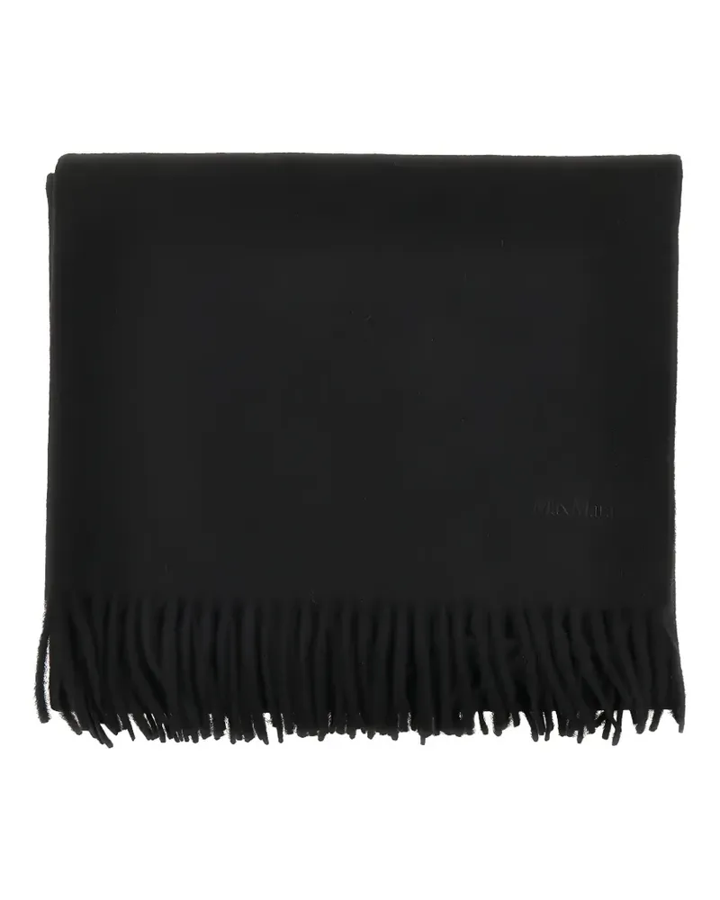 Max Mara fringed cashmere scarf - Schwarz Schwarz