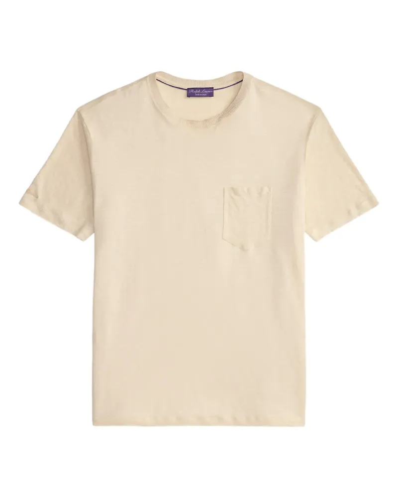 Ralph Lauren T-Shirt mit Brusttasche - Nude Nude