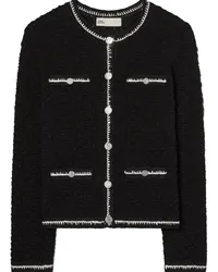 Tory Burch Cardigan mit Spitze Schwarz