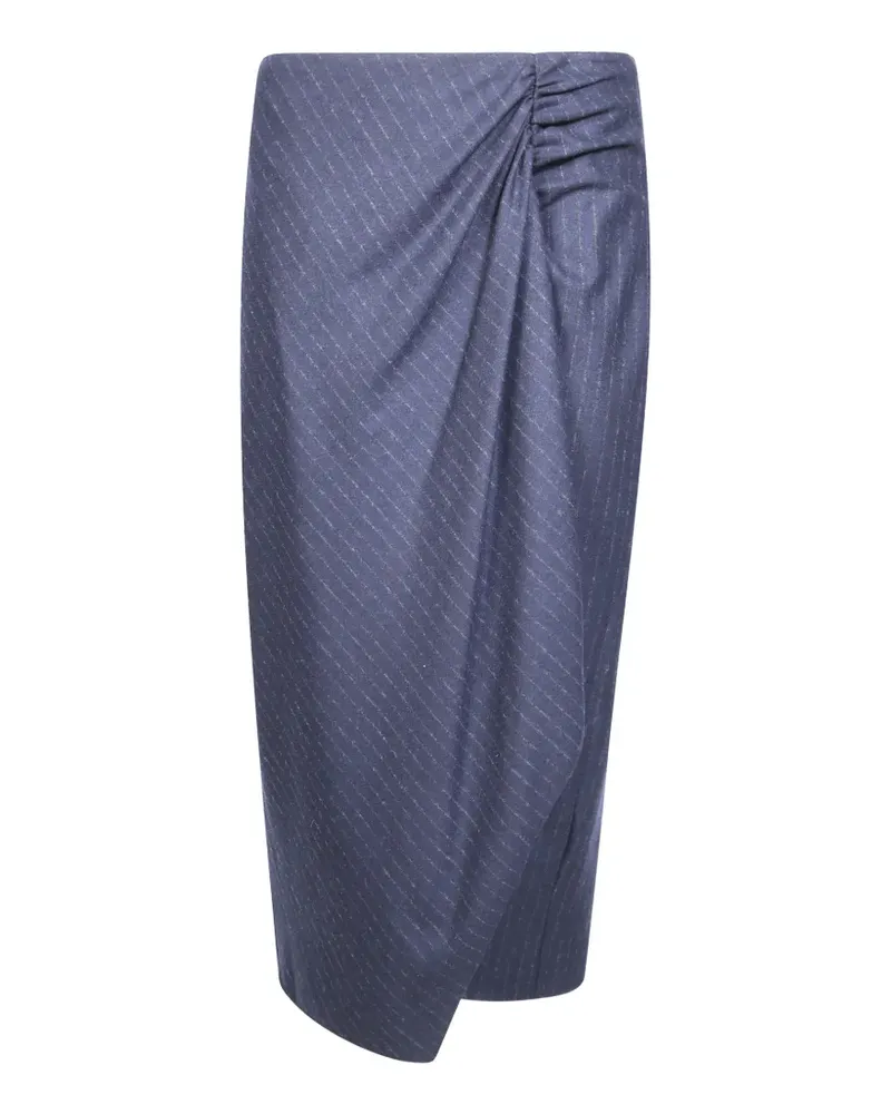 Pinko Midirock mit Nadelstreifen - Blau Blau