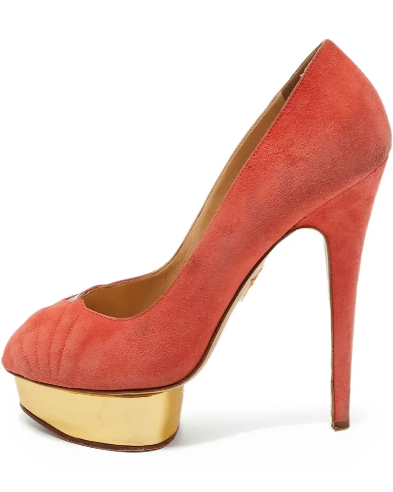 Charlotte Olympia Pre-owned Peeptoe-Pumps 155mm - Rosa Rosa