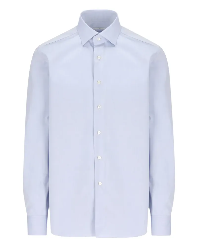 XACUS Hemd mit Knopfmanschetten - Blau Blau
