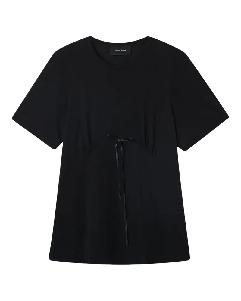 Simone Rocha ribbon T-shirt - Schwarz Schwarz