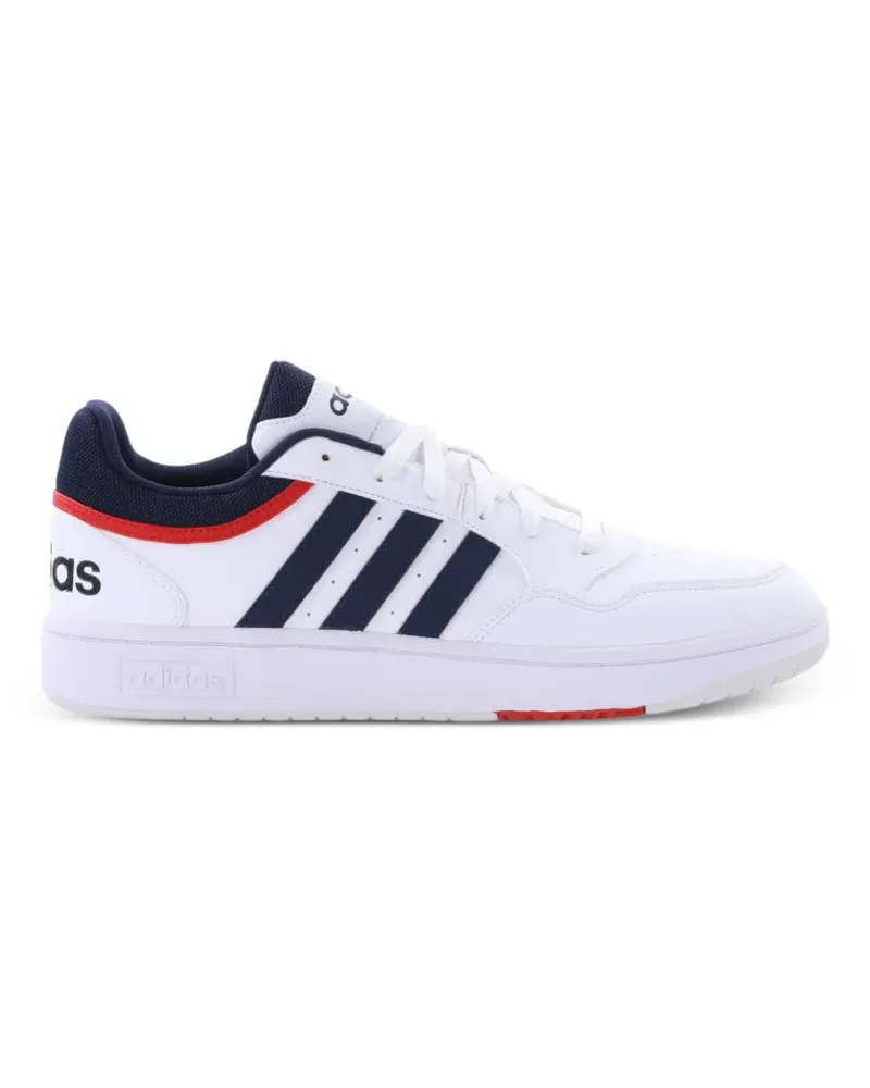 adidas Hoops 3.0 Low Stripes Sneakers - Weiß Weiß