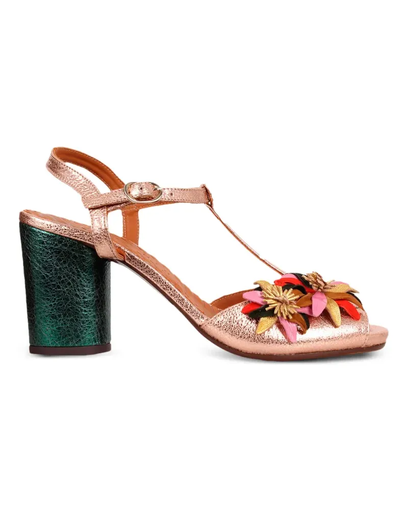 Chie Mihara floral appliqué sandals - Rosa Rosa