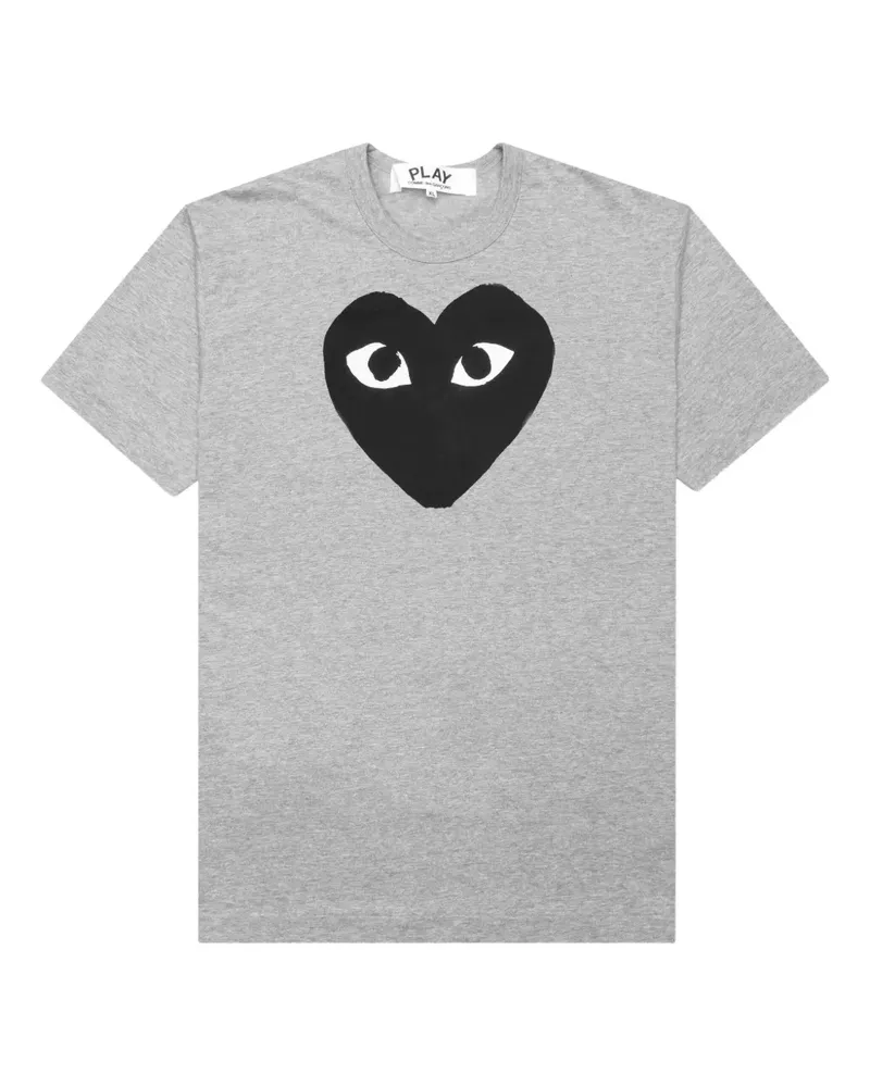 Comme des Garçons T-Shirt mit Herz-Print - Grau Grau