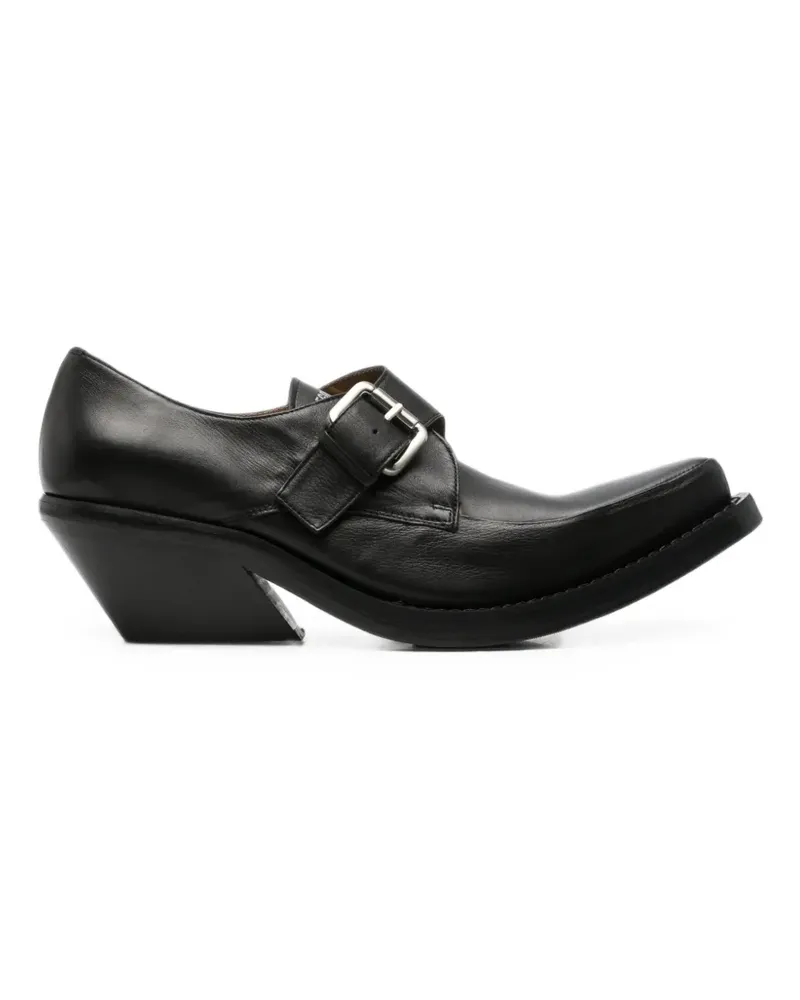Egonlab buckle-fastening leather Derby shoes - Schwarz Schwarz