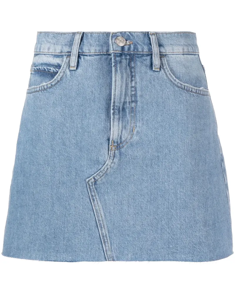Frame Denim Kurzer Jeansrock in A-Linie - Blau Blau