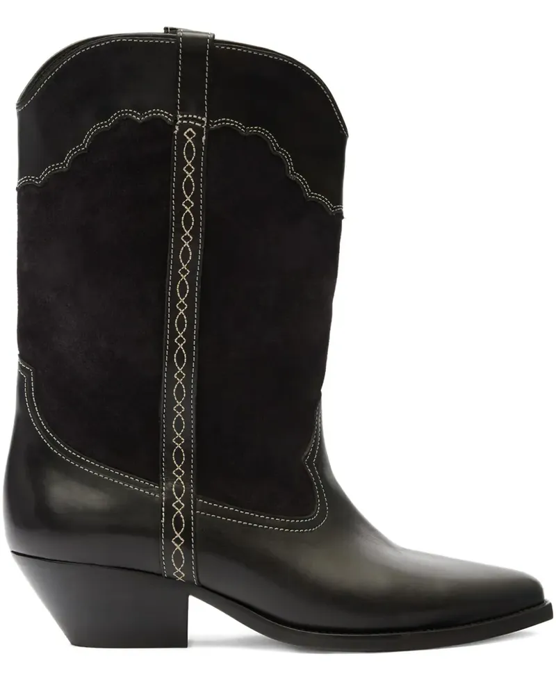 Isabel Marant x Duerto Stiefel mit Wildledereinsätzen - Schwarz Schwarz