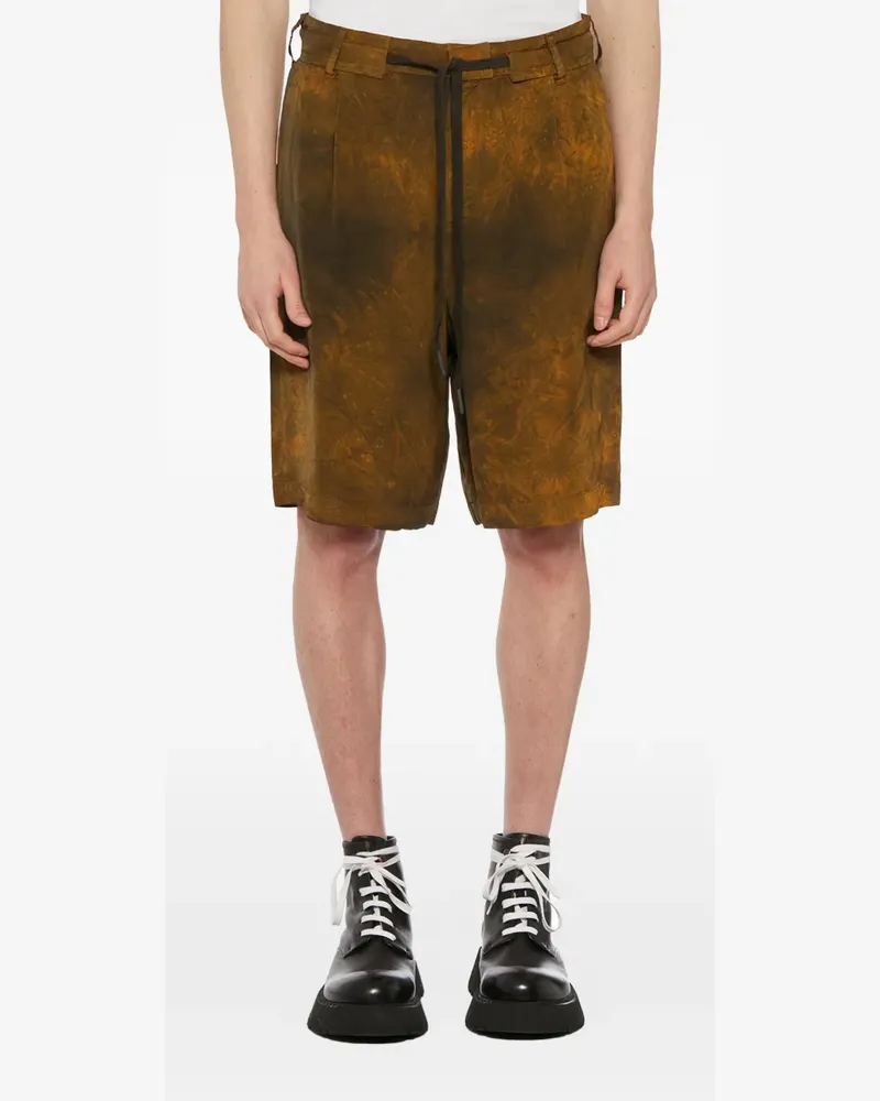 Andrea Ya'aqov drawstring-waist bermuda shorts - Orange Orange