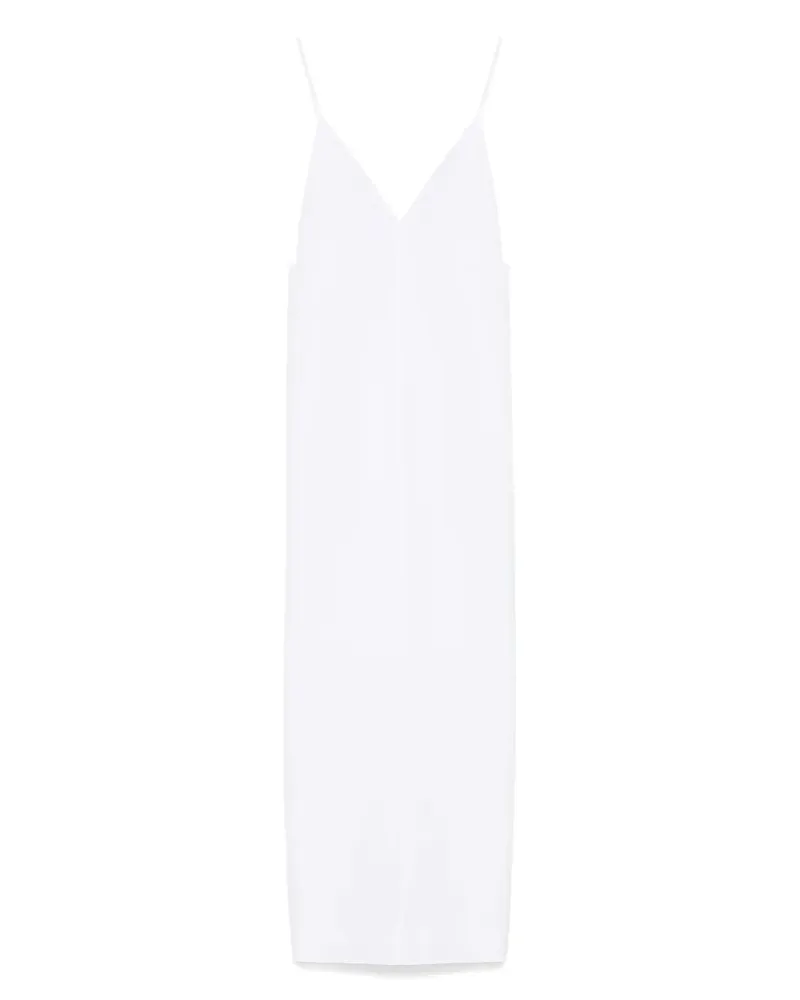 KHAITE Tulula Midikleid - Weiß Weiß