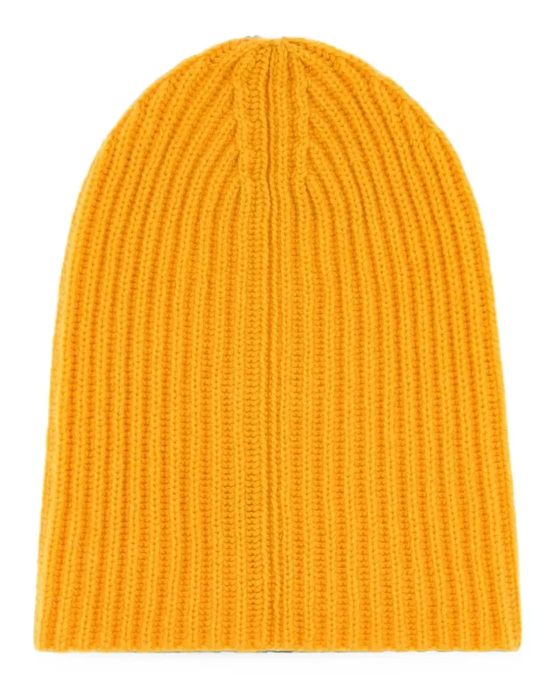 Umit Benan Paradiso Beanie aus geripptem Strick - Gelb Gelb