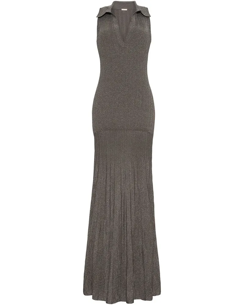 Adam Lippes Tashi Midikleid - Grau Grau