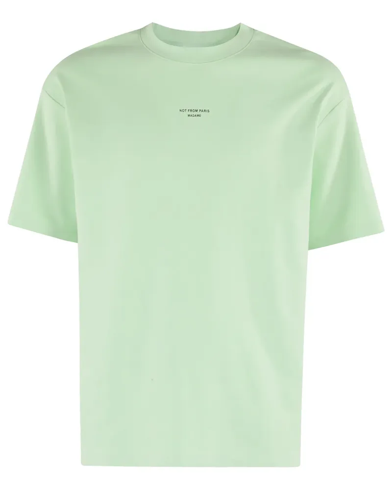 Drôle de Monsieur The Slogan Classique T-Shirt - Grün Grün