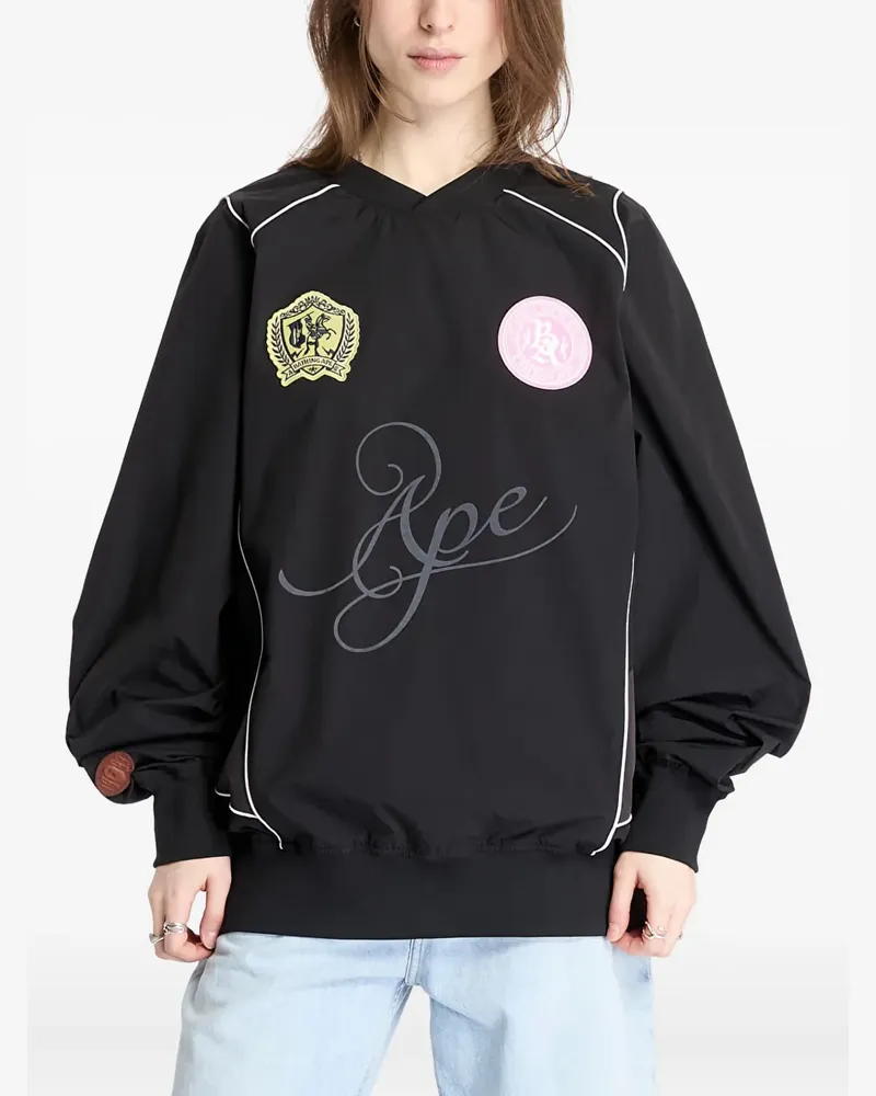 BAPE Pullover mit Patches - Schwarz Schwarz