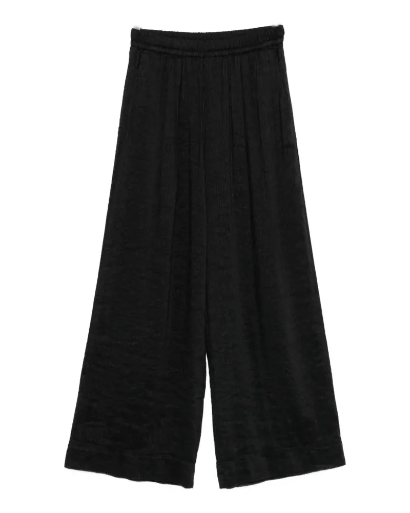 forte_forte elasticated-waistband trousers - Schwarz Schwarz