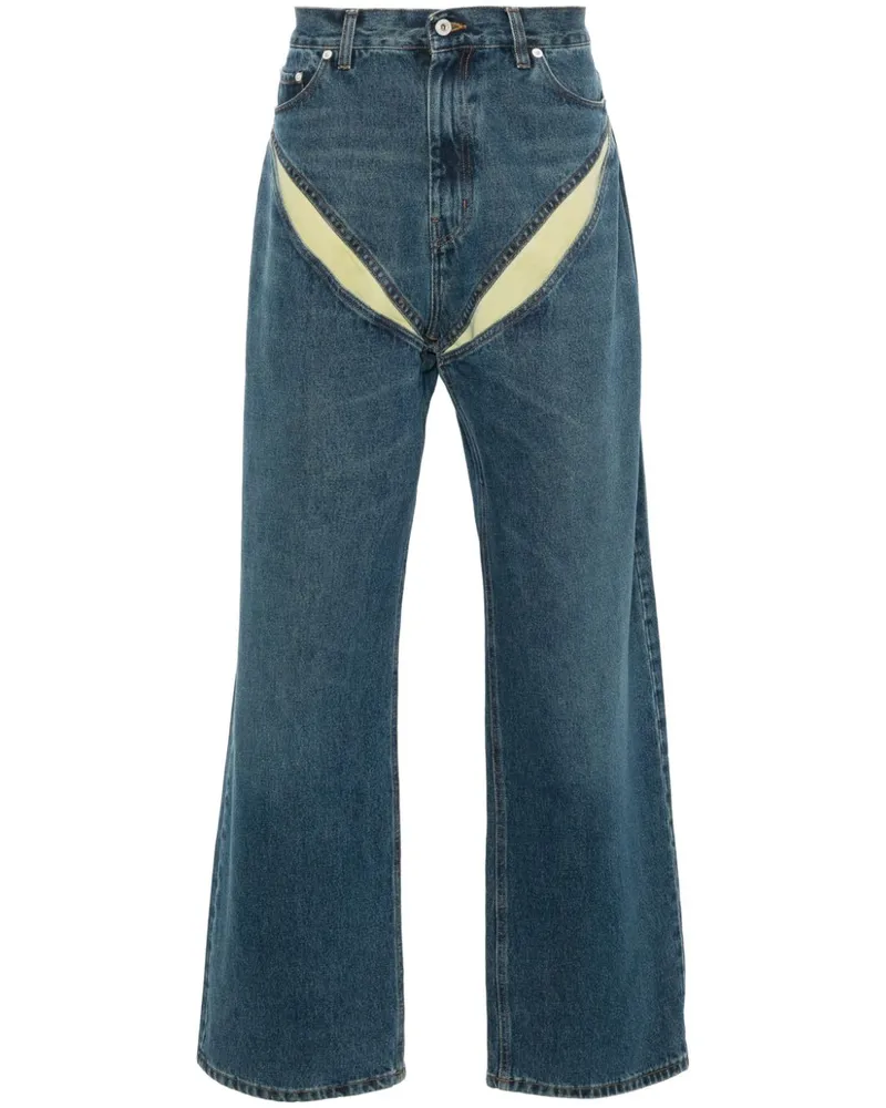 Y/PROJECT Evergreen Jeans mit Cut-Out - Blau Blau