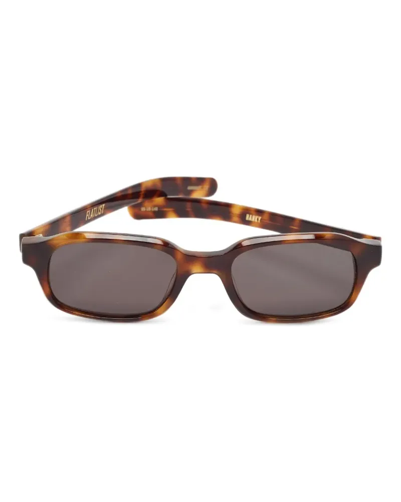 FLATLIST Eckige Hanky Sonnenbrille - Braun Braun