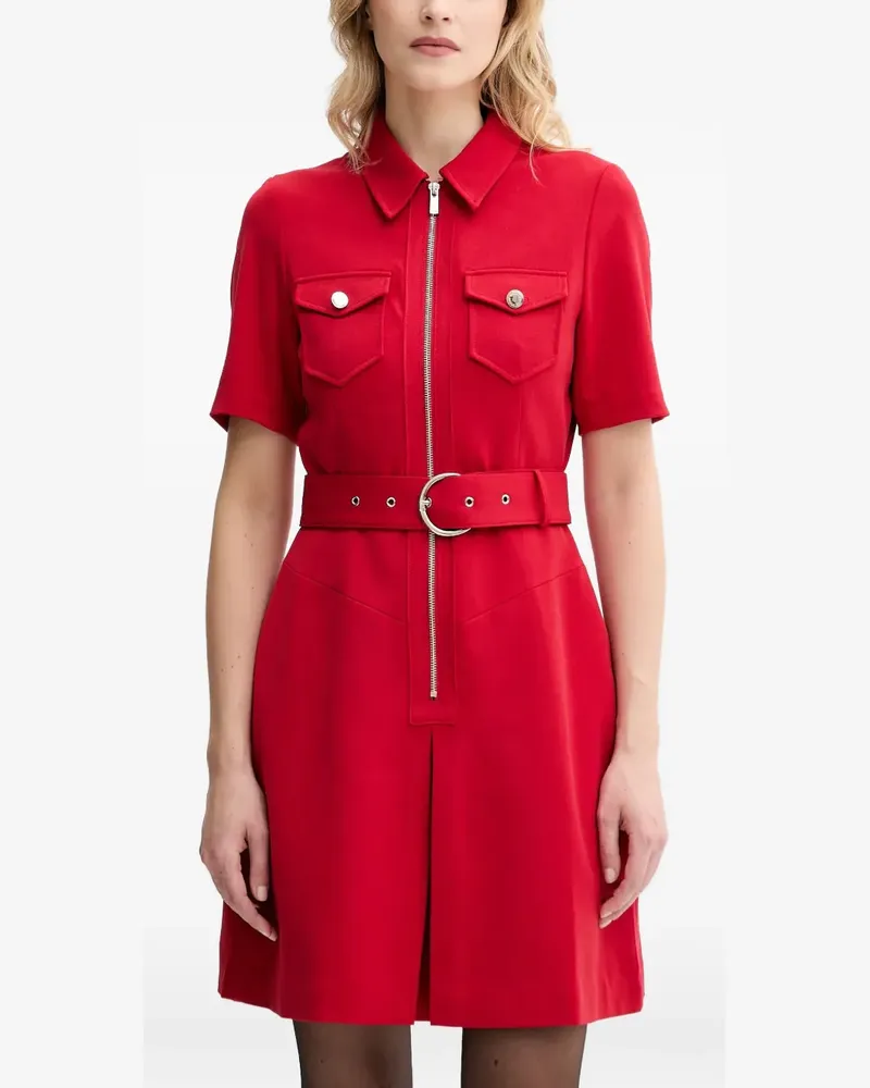 Morgan belted mini dress - Rot Rot