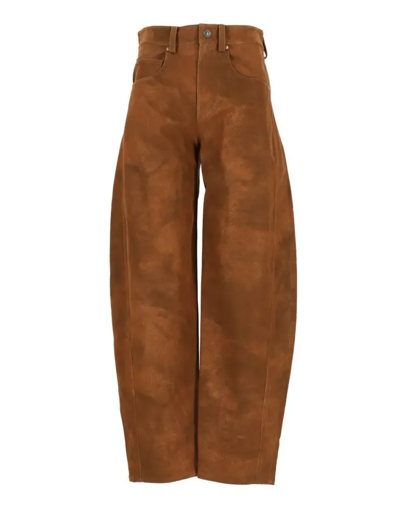 Max Mara Belky Hose im Barrel-Fit - Braun Braun