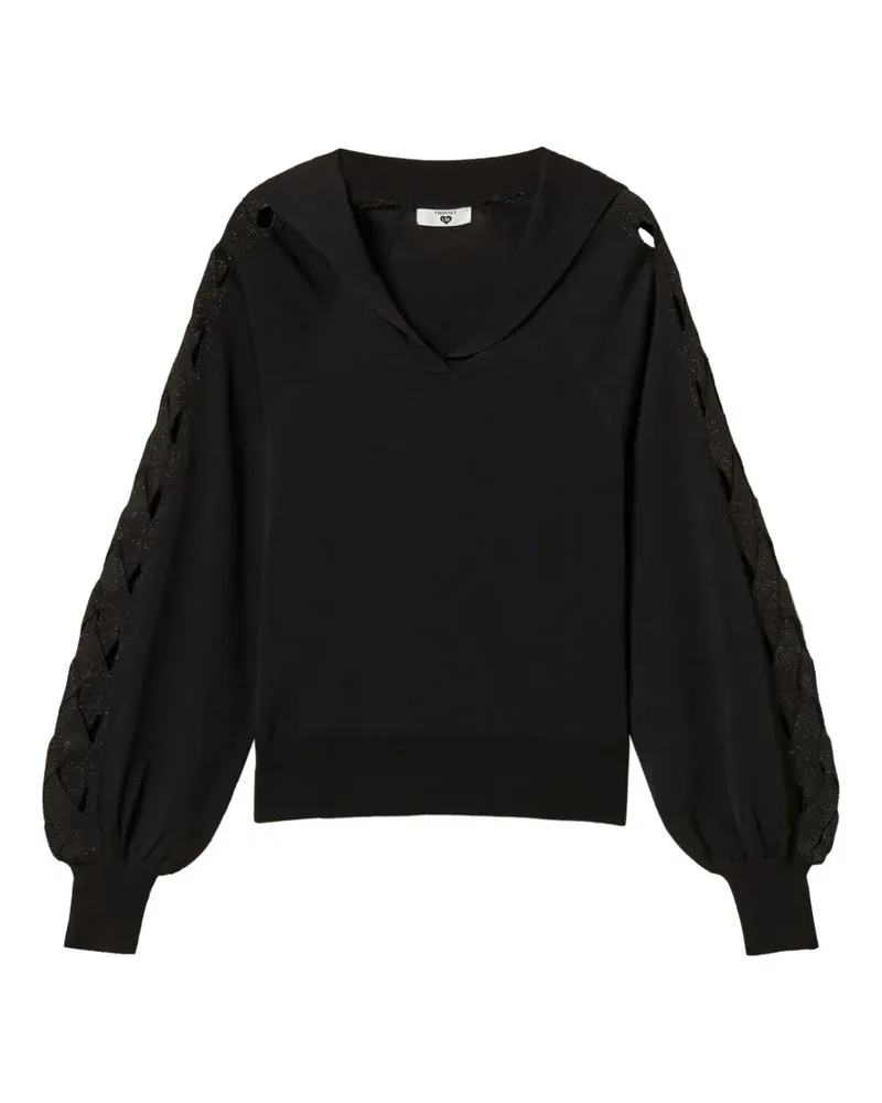 Twin-Set fine-knit jumper - Schwarz Schwarz