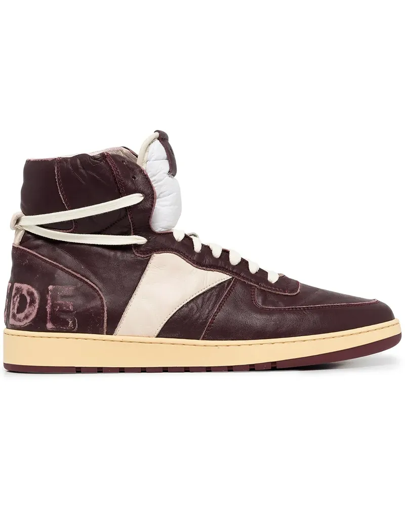 RHUDE Rhecess High-Top-Sneakers - Rot Rot