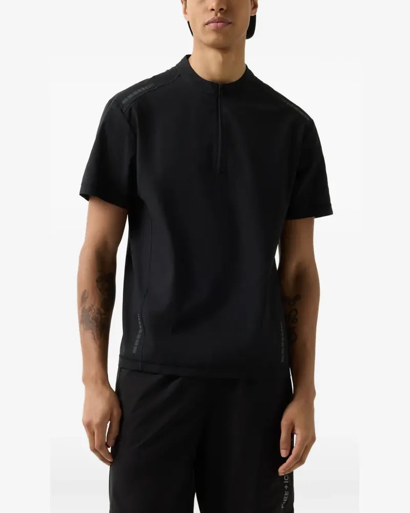 Bogner Fire & Ice Aouli T-Shirt mit kurzem Reißverschluss - Schwarz Schwarz