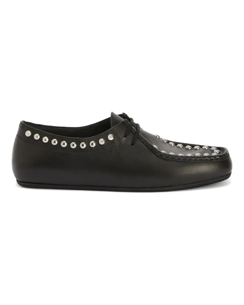 Jil Sander Hood Loafer mit Nieten - Schwarz Schwarz