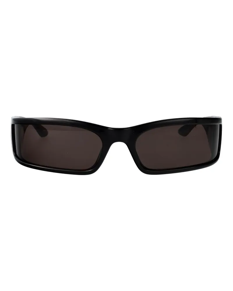 Balenciaga rectangle-frame logo sunglasses - Schwarz Schwarz