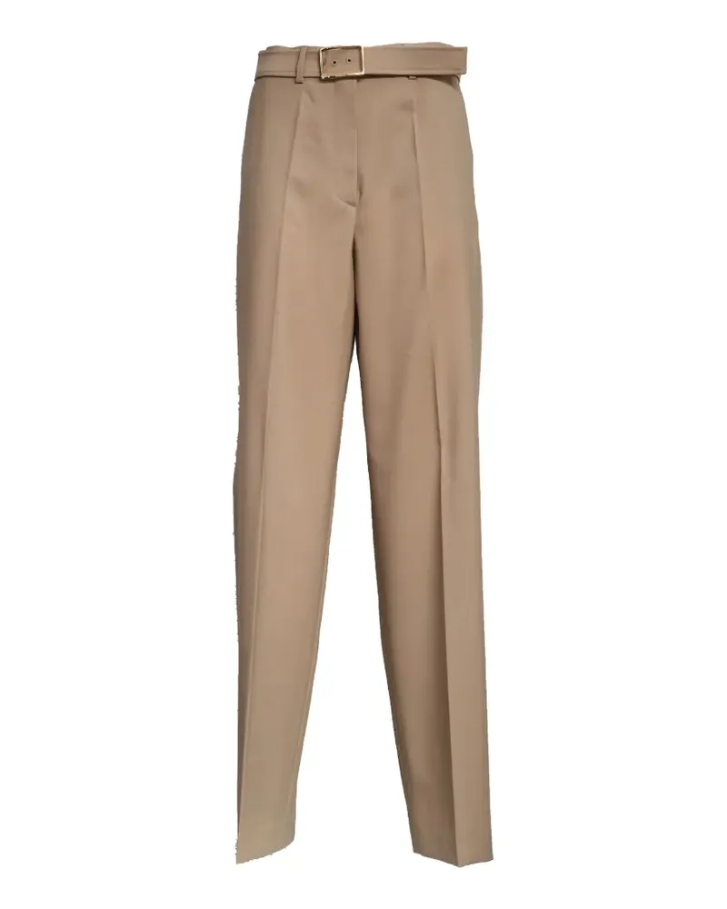 SPORTMAX Cropped-Hose mit Gürtel - Nude Nude