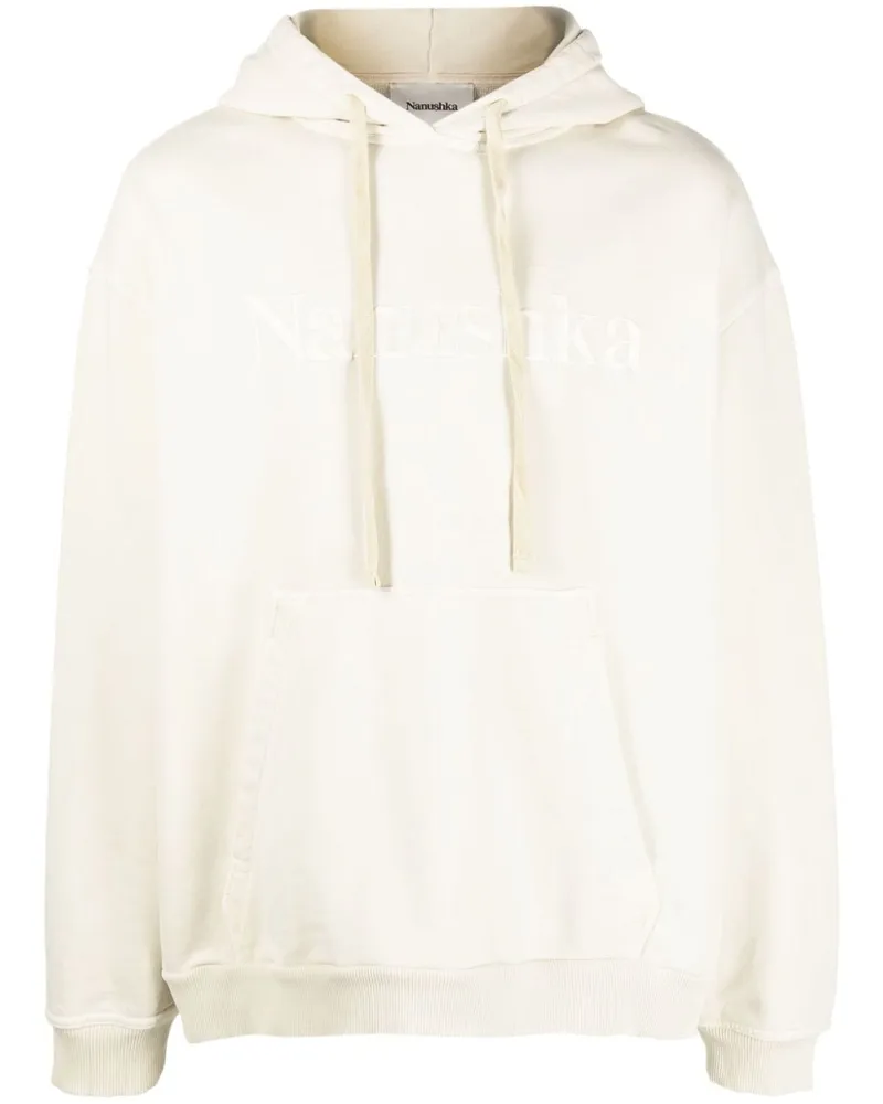 Nanushka Hoodie mit Logo-Stickerei - Nude Nude
