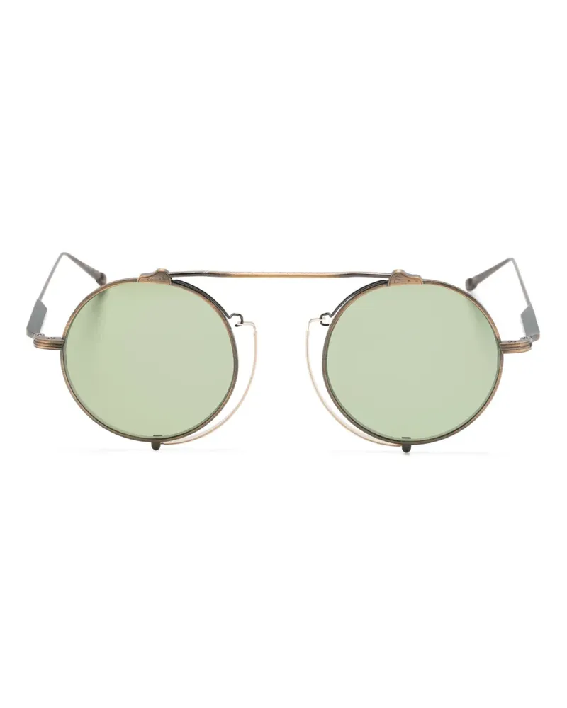 MATSUDA Sonnenbrille mit rundem Gestell - Braun Braun