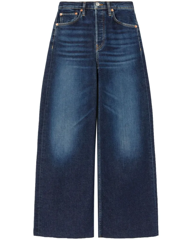 RE/DONE Weite Jeans mit hohem Bund - Blau Blau
