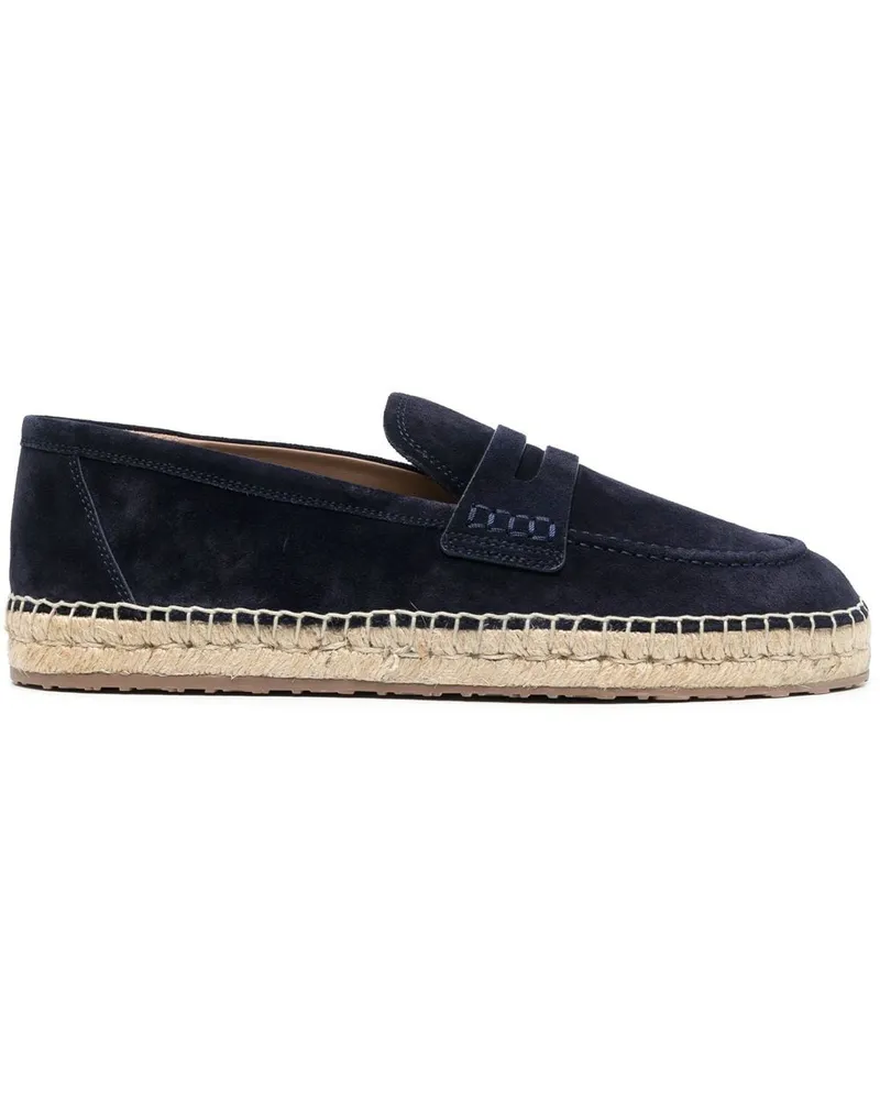 Gianvito Rossi Espadrilles aus Wildleder Blau